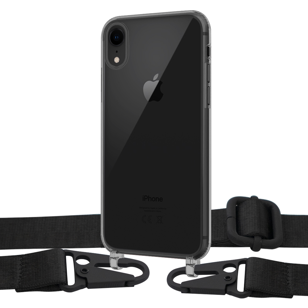 

Чехол Upex Crossbody Protection Case для iPhone XR Dark with Harness Black