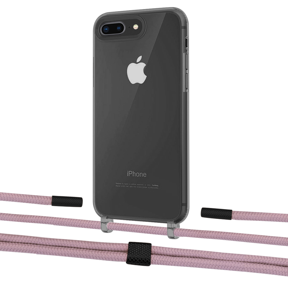 

Чехол Upex Crossbody Protection Case для iPhone 8 Plus | 7 Plus Dark with Twine Rose Gold and Fausset Matte Black