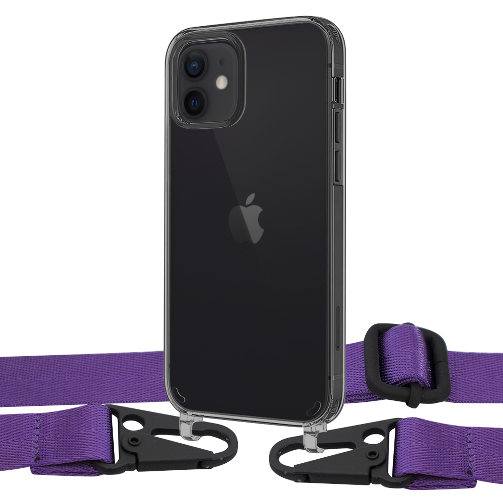 

Чехол Upex Crossbody Protection Case для iPhone 12 | 12 Pro Dark with Harness Ultra Vionet