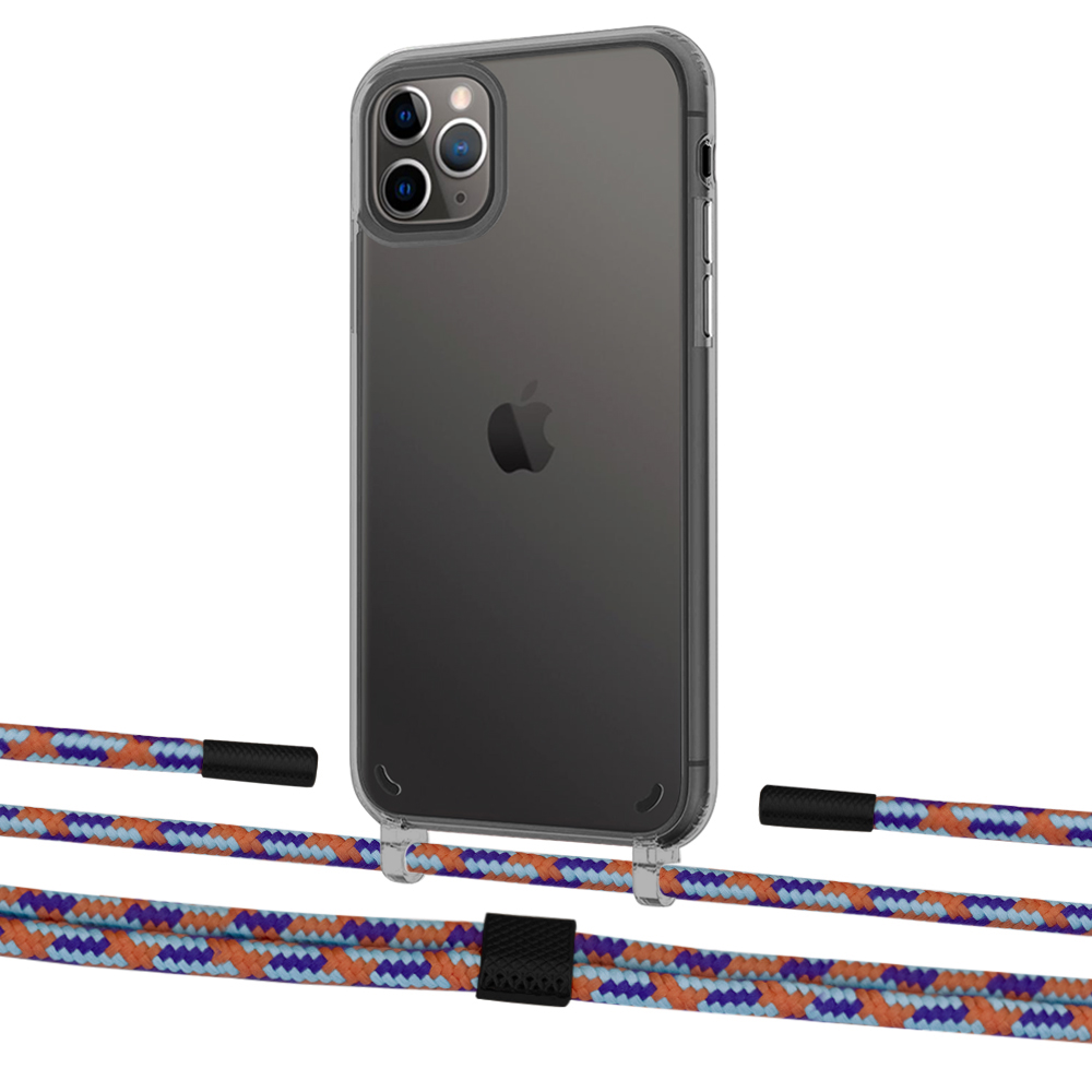 

Чехол Upex Crossbody Protection Case для iPhone 11 Pro Max Dark with Twine Blue Sunset and Fausset Matte Black
