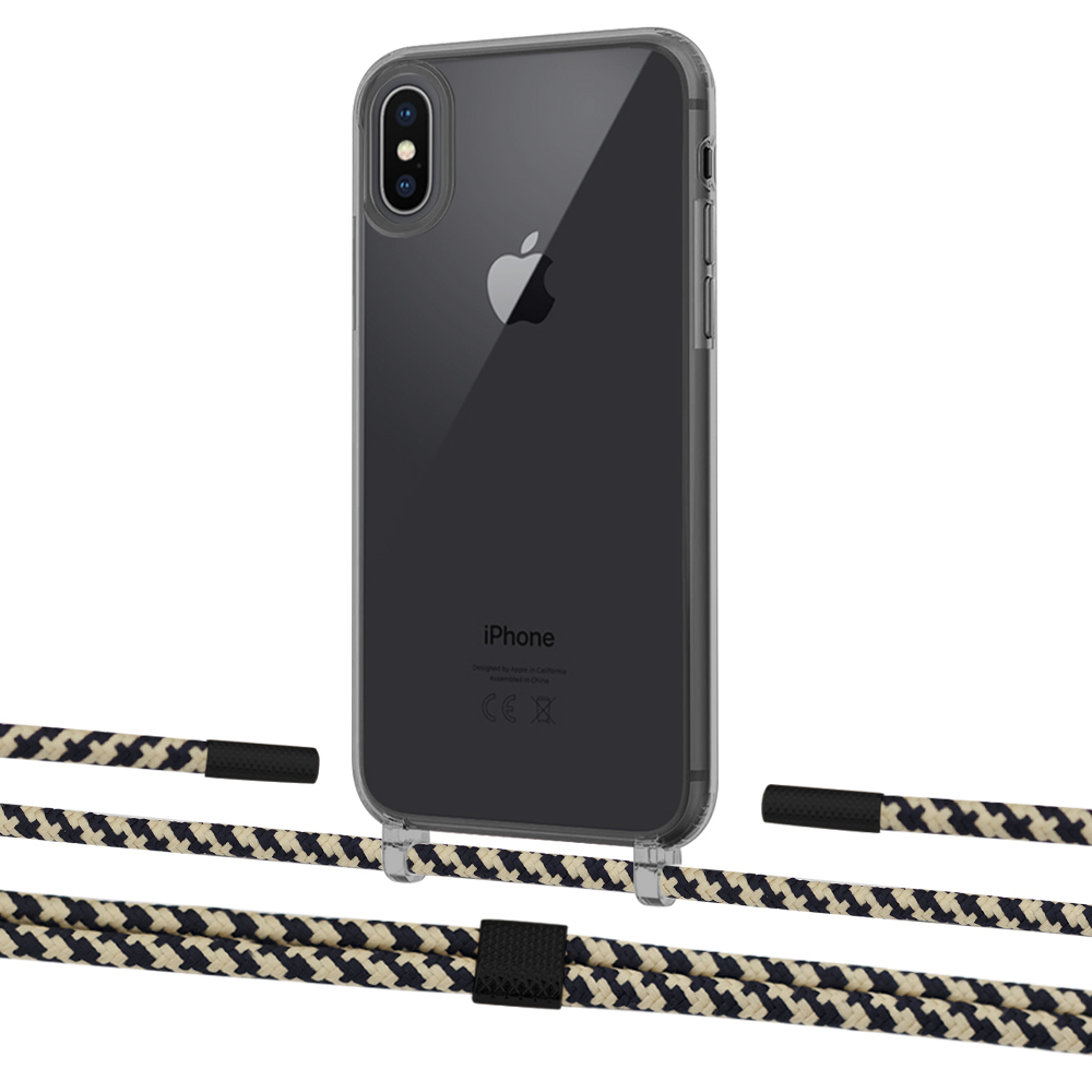 

Чехол Upex Crossbody Protection Case для iPhone XS Max Dark with Twine Copper and Fausset Matte Black
