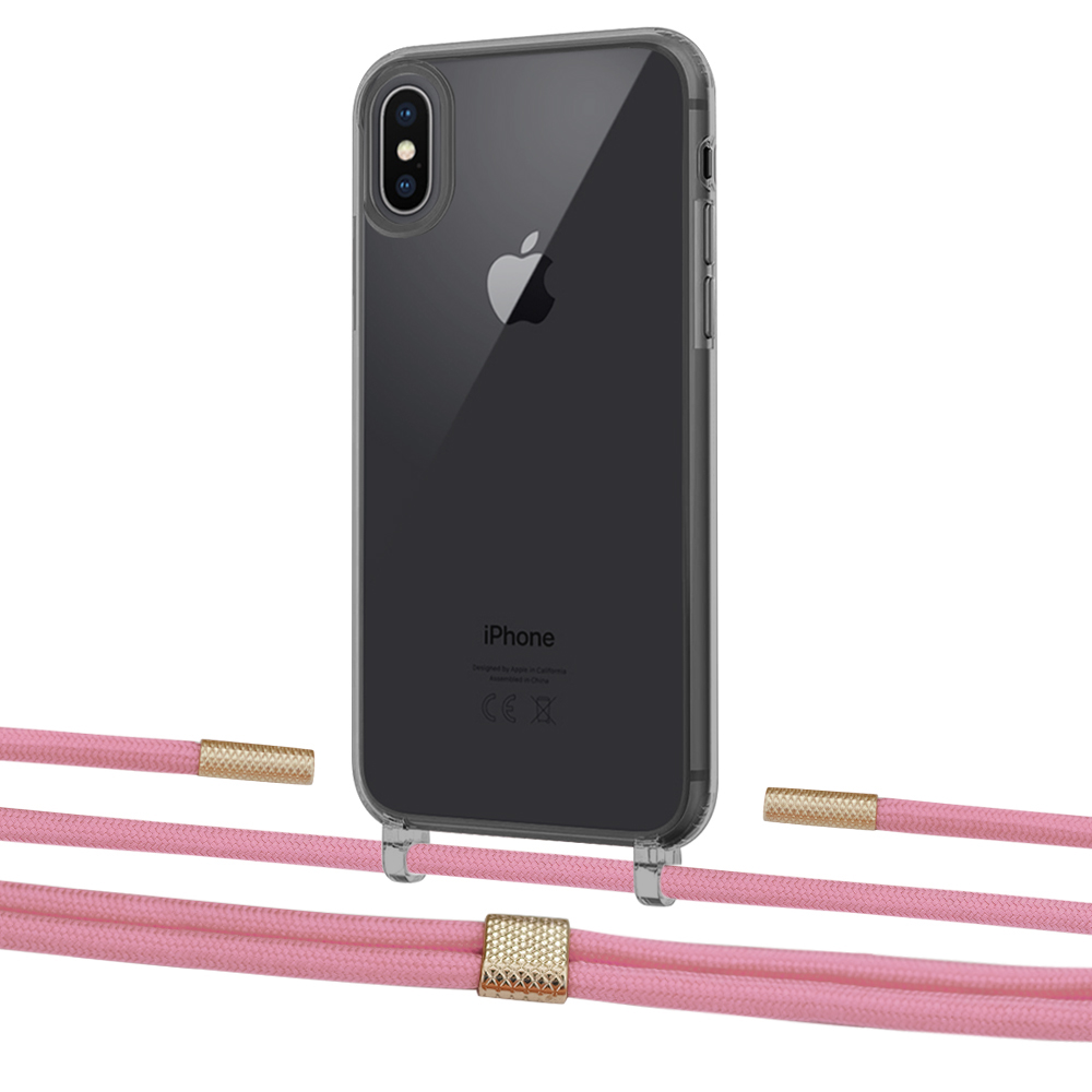 

Чехол Upex Crossbody Protection Case для iPhone XS | X Dark with Twine Coral and Fausset Gold