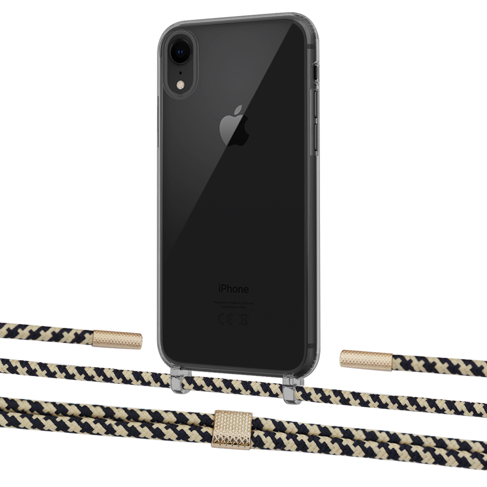 

Чехол Upex Crossbody Protection Case для iPhone XR Dark with Twine Copper and Fausset Gold