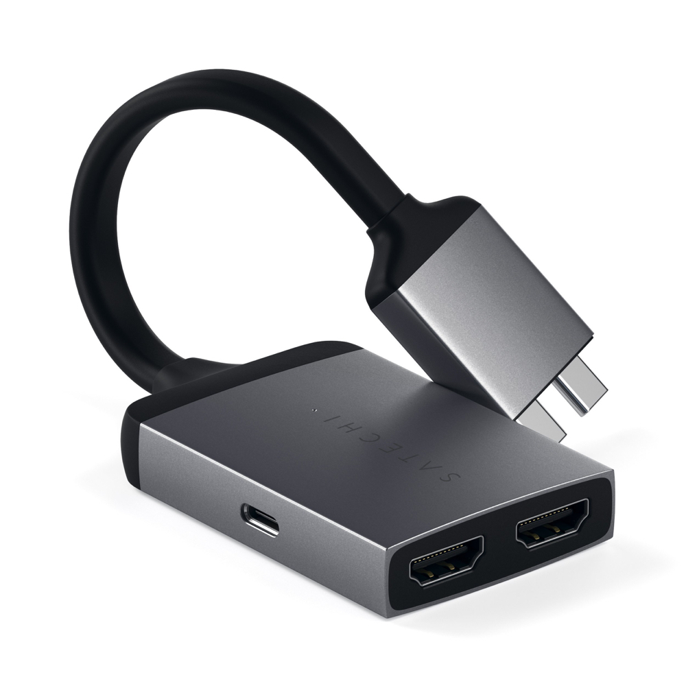 

Адаптер Satechi Type-C Dual HDMI Adapter Space Gray (ST-TCDHAM)