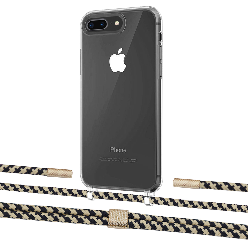 

Чехол Upex Crossbody Protection Case для iPhone 8 Plus | 7 Plus Crystal with Twine Copper and Fausset Gold