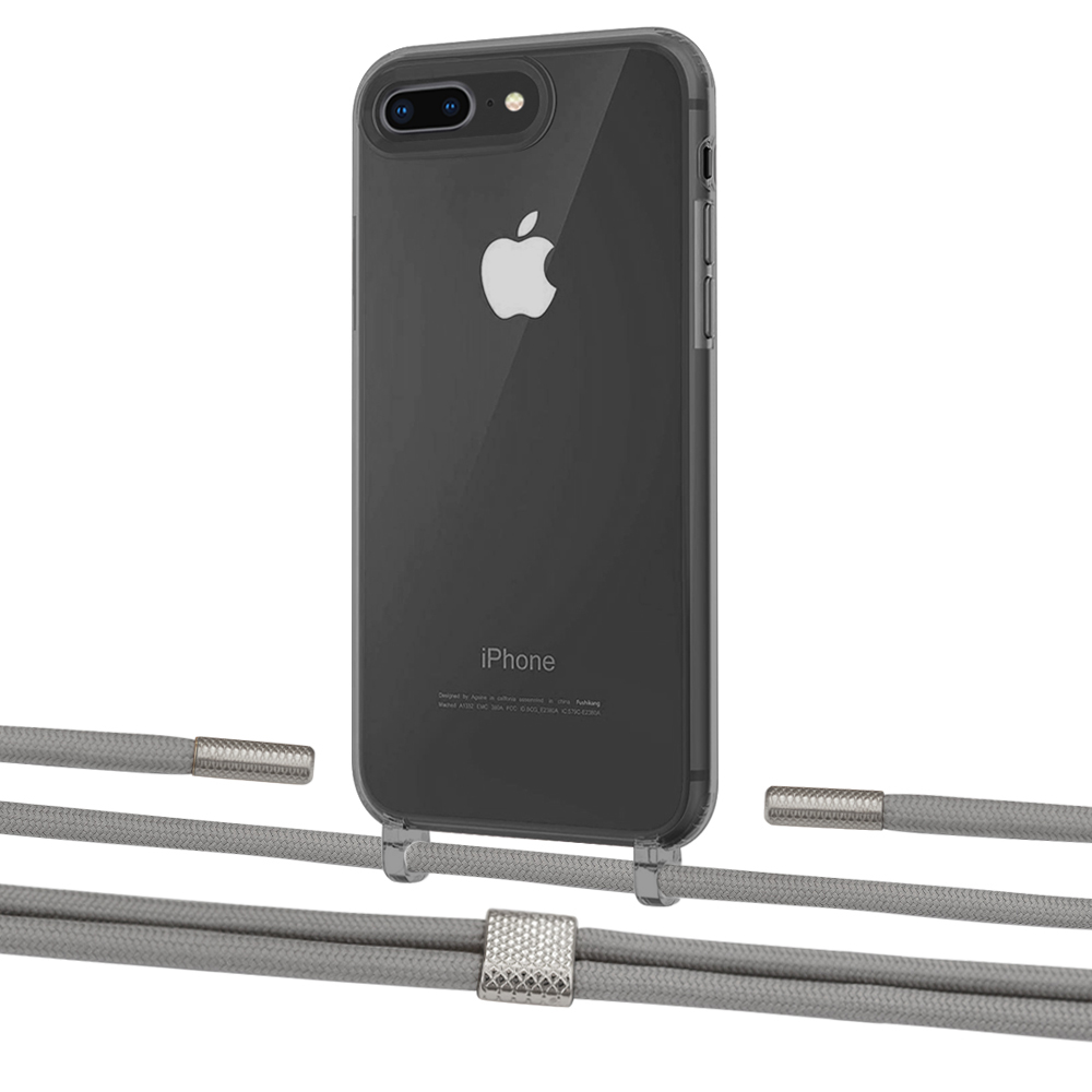 

Чехол Upex Crossbody Protection Case для iPhone 8 Plus | 7 Plus Dark with Twine Gray and Fausset Silver