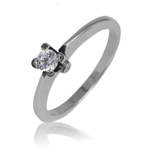 

Серебряное кольцо со вставкой циркония