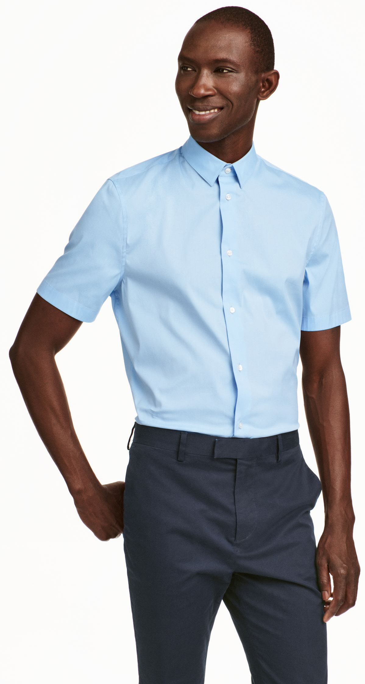 

Рубашка H&M 3947984 S Голубая