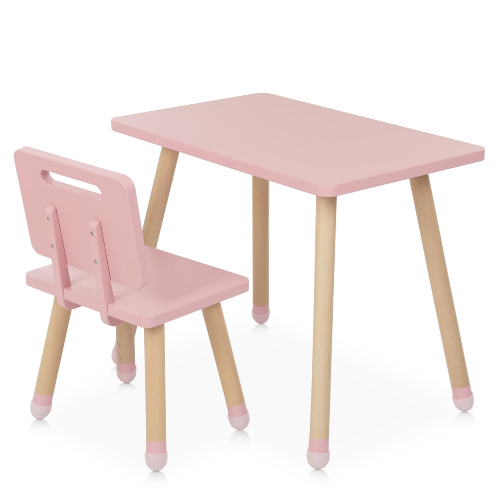 

Детский столик BAMBI M 4256 Square pink со стульчиком