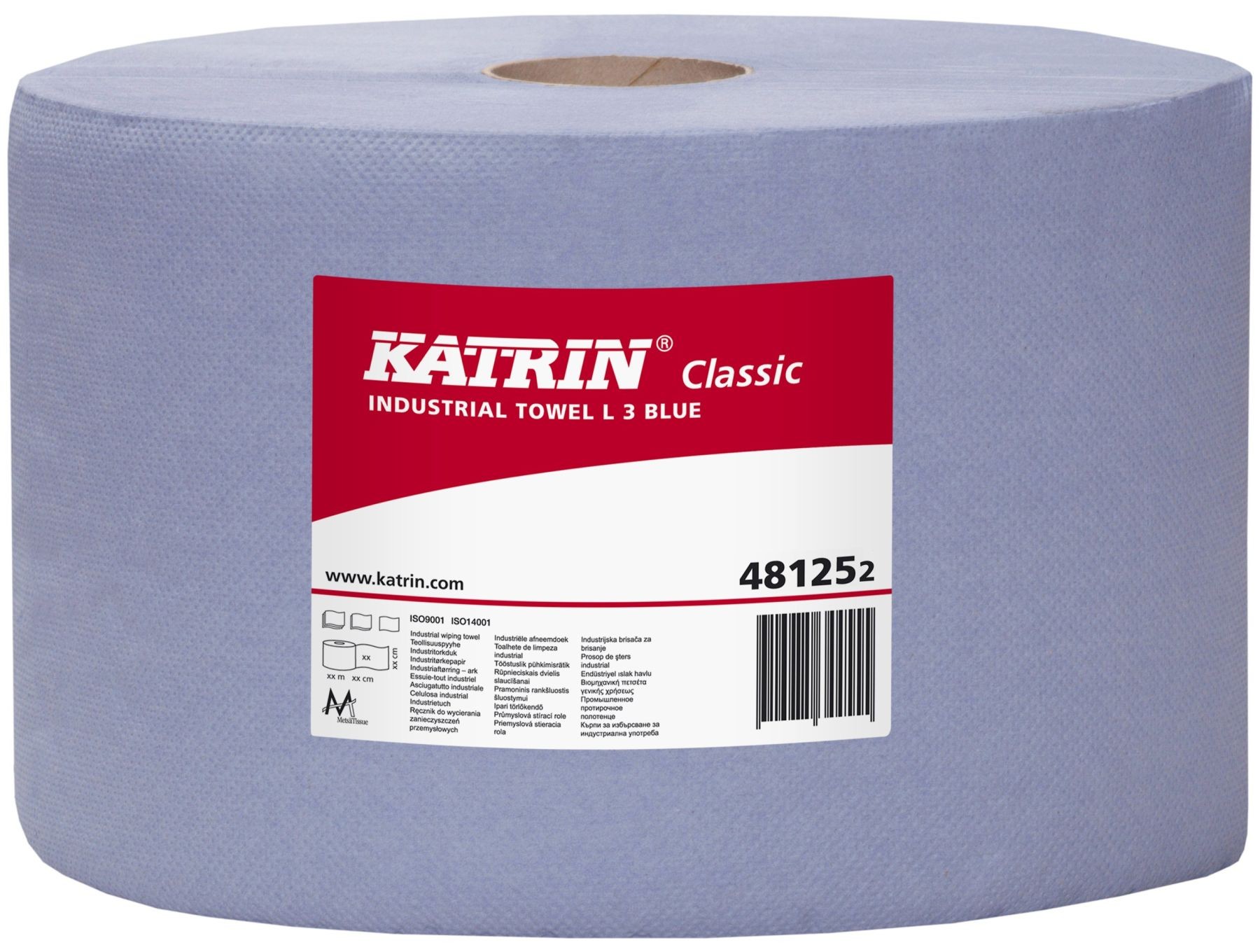

Протирочная бумага в малых рулонах Katrin Classic 3-х слойная