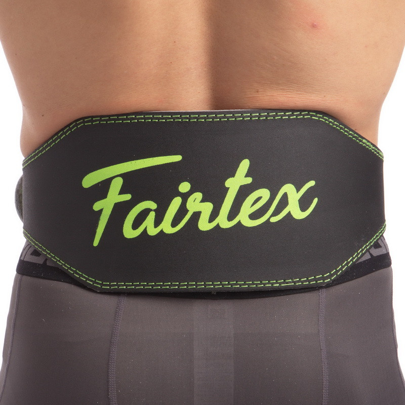 

Пояс атлетический кожаный Fairtex My Fit 165103 размер L Black-Green