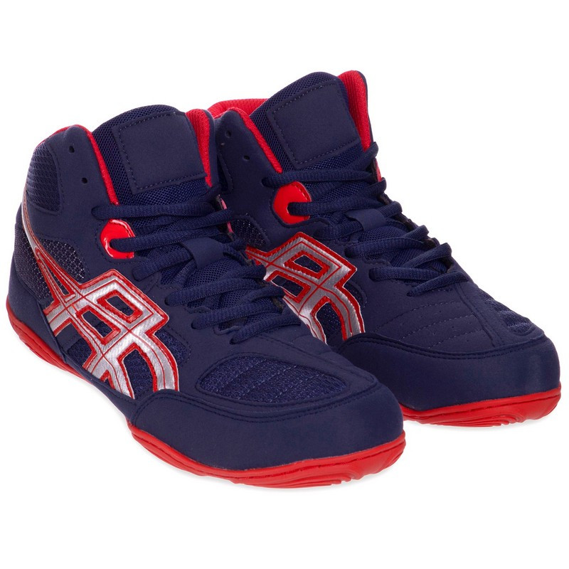 

Борцовки замшевые Zelart Asc Sport Heroe 2338 размер 44 Dark Blue-Red