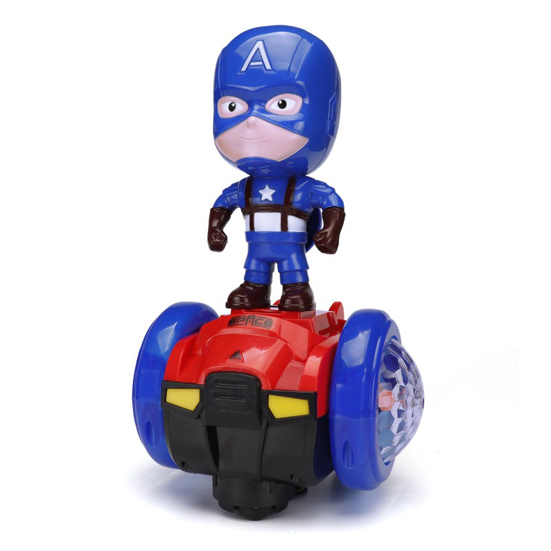 

Игрушечная машинка-гироскутер Капитан Америка Captain America светодиодная с музыкальными эффектами игрушка на двух колесах