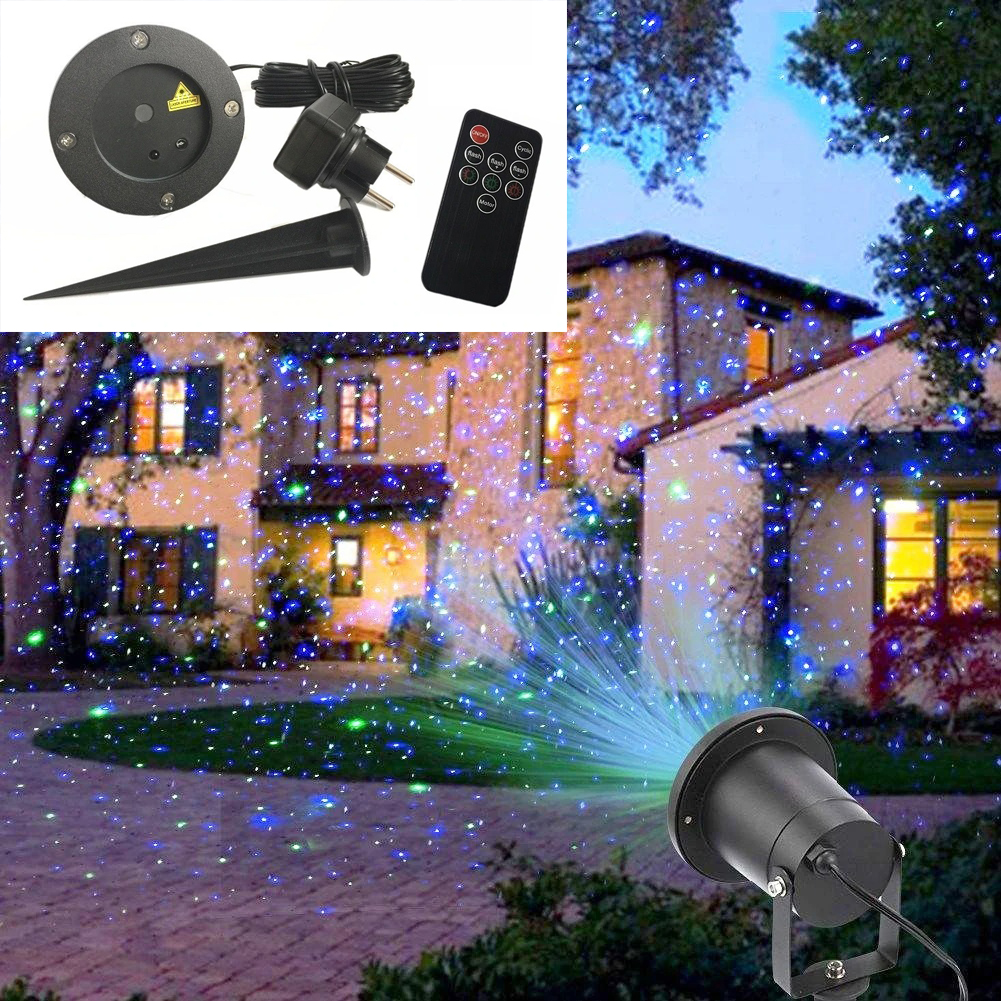 

Лазерный уличный проектор с пультом Garden Projector Star Shower Card change диско лазер праздничные проекции 6 слайдов