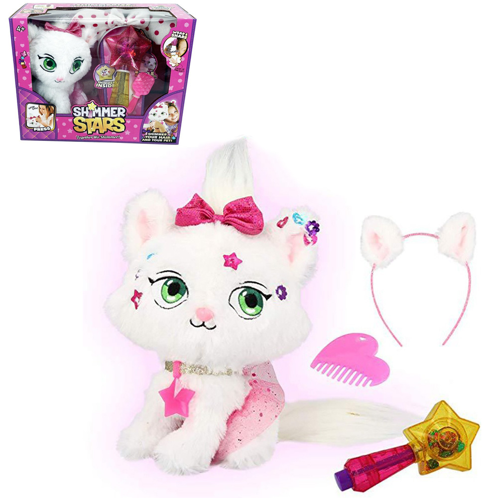 

Игровой набор мягкая игрушка Кошечка SHIMMER STARS для создания собственного стиля с аксессуарами
