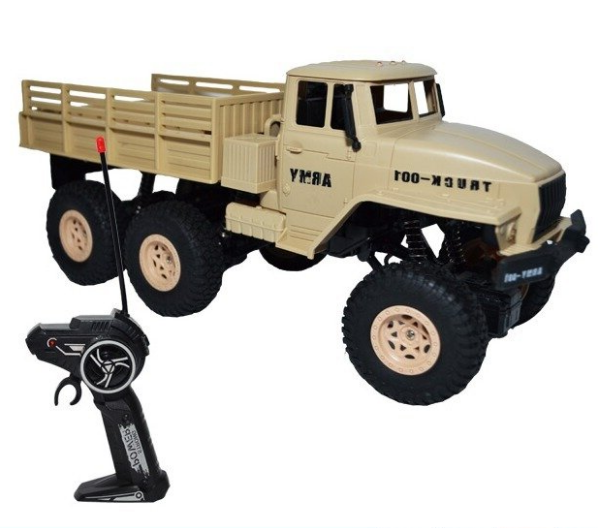 

Игрушечный радиоуправляемый военный грузовик XB 1001, 3.6V, свет фар, бежевый