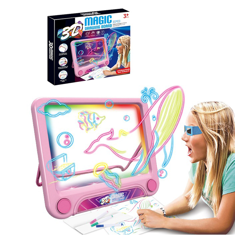 

Доска проекционная для рисования детская Magic Drawning Board с 3d очками объёмный эффект