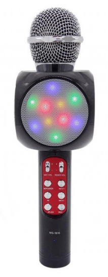 

Микрофон-колонка Wster bluetooth WS-1816 черный