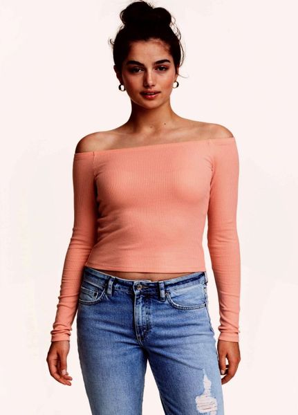 

Топ H&M S Персиковый (1096-687)