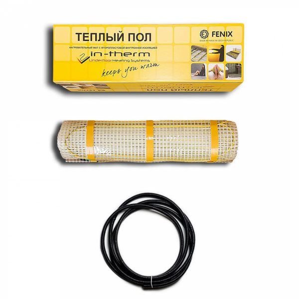 

Тепла підлога | Нагрівальний мат IN-THERM 200Вт/м.кв 170Вт 8м 0.8м.кв