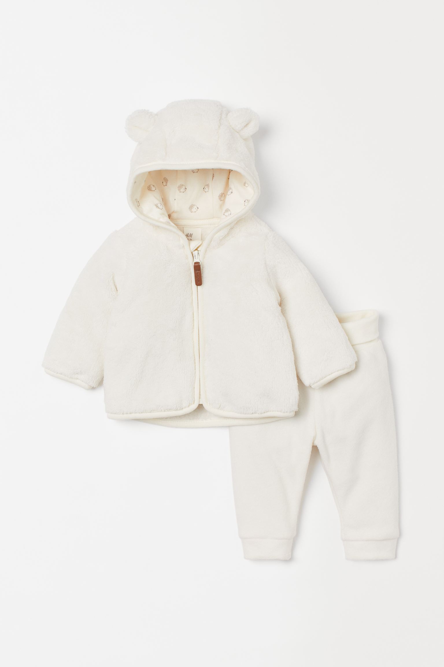 

Комплект (кофта + штанишки) H&M 0866503003 6-9М 74 см Белый (0866503003-6-9)