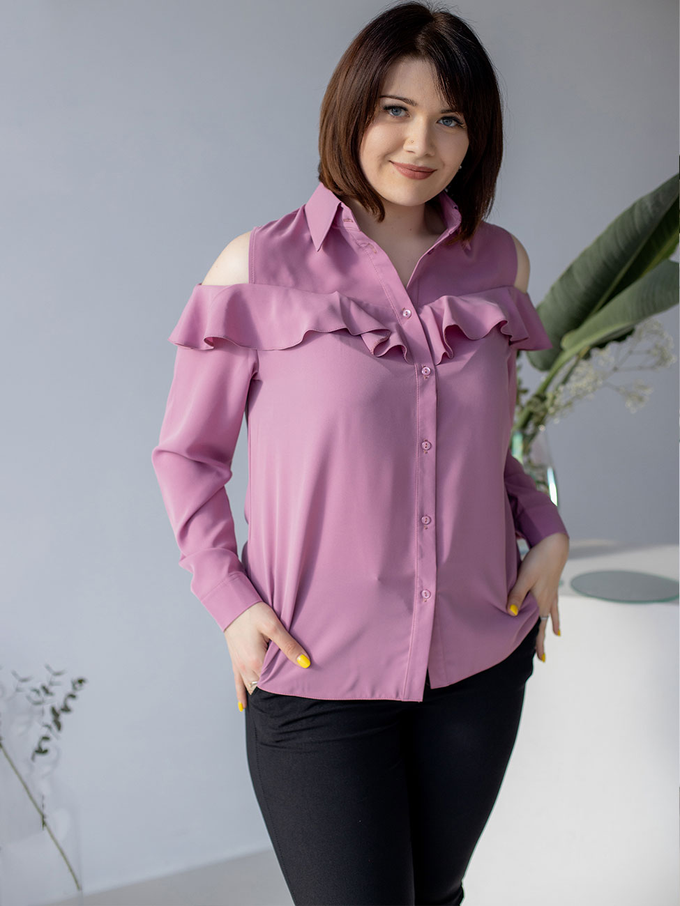 

Блуза Бузковий 3 XL Vikamoda 2728
