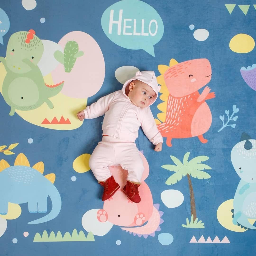 

Утолщенный ковер мат Premium "Динозаврики" ТМ-4, размер 200х150х1,5 см, цвет синий