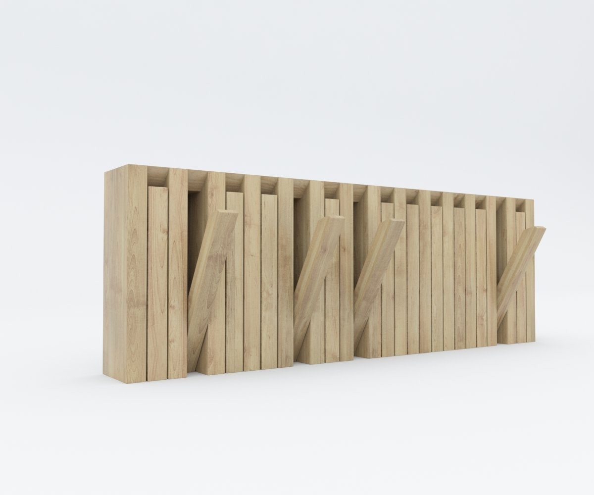 

Настенная вешалка WoodGood Piano Small 300*100*885 мм ясень SLT.T 3006