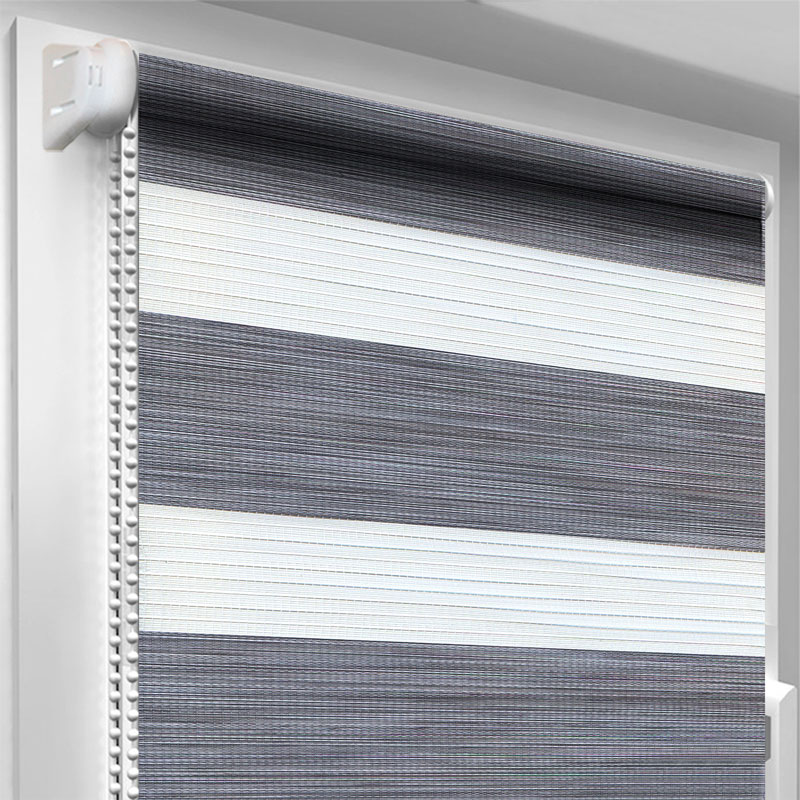 

Рулонная штора Sunroll день-ночь Рустик серый 60х170см