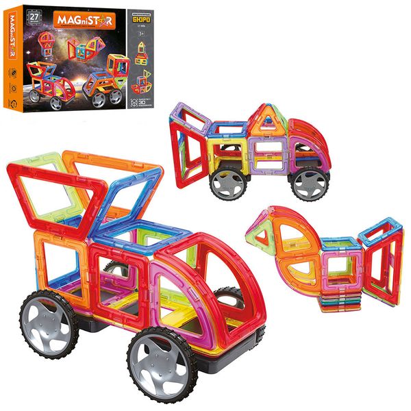 

Магнитный конструктор Limo toy LT3004 (27 деталей)