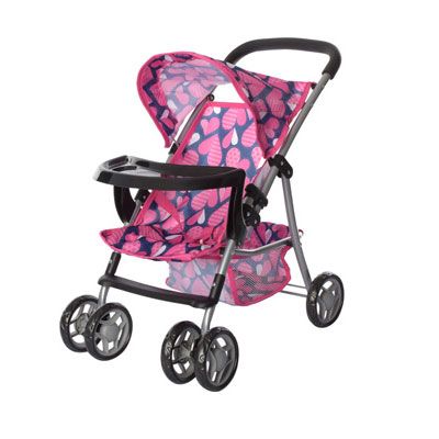 

Коляска для кукол Melogo 9304 BWT / 025-5 (54 x 34 x 55 см) Сердечки
