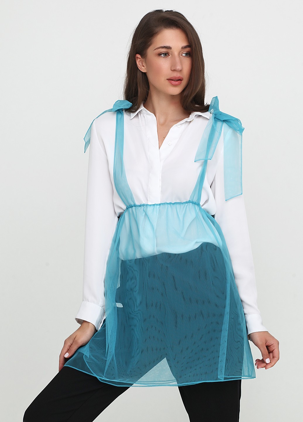 

Туника Kristina Mamedova голубой 31/6/SS18 S