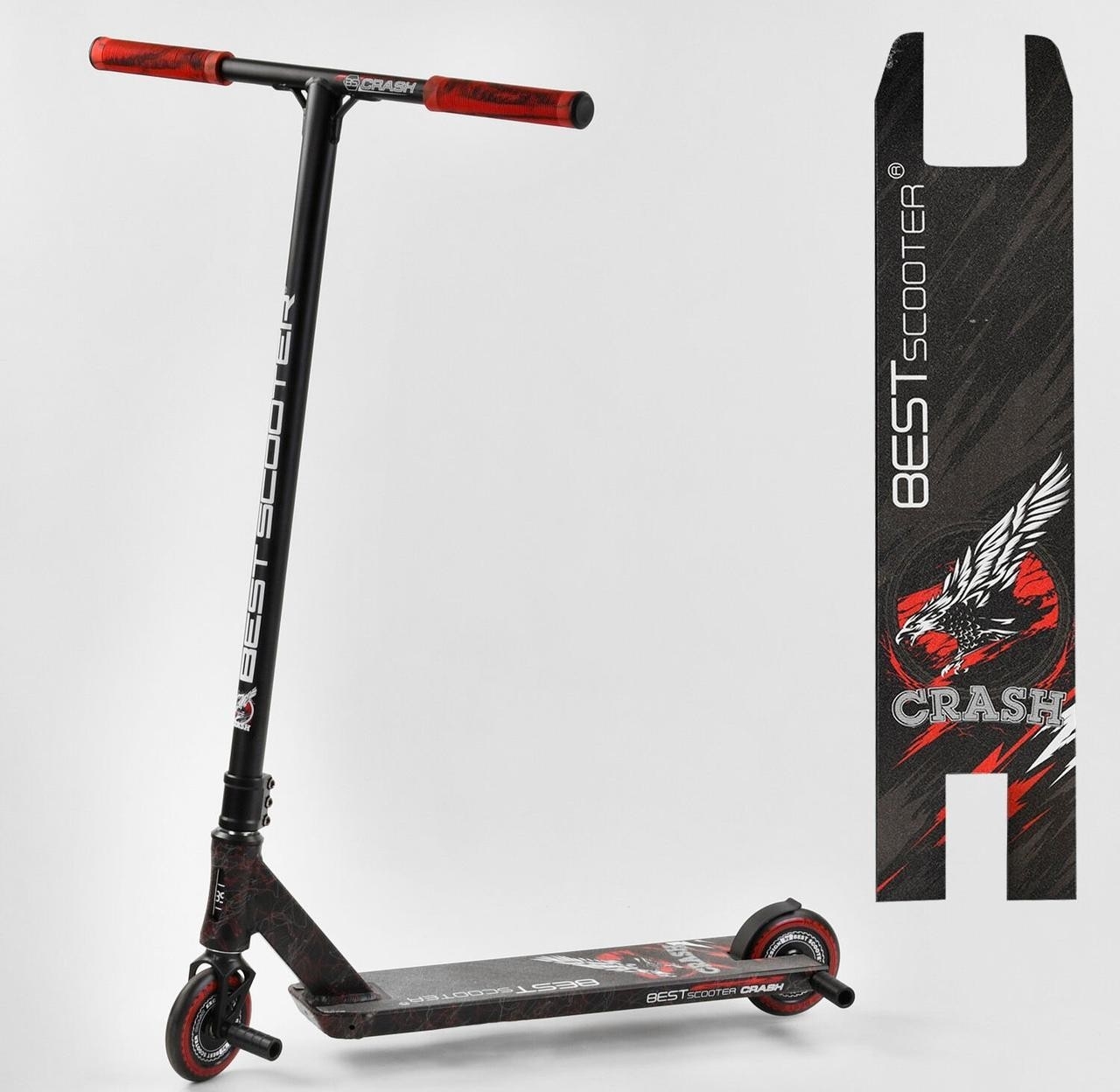 

Самокат трюковый Best Scooter 67839 , черно -красный