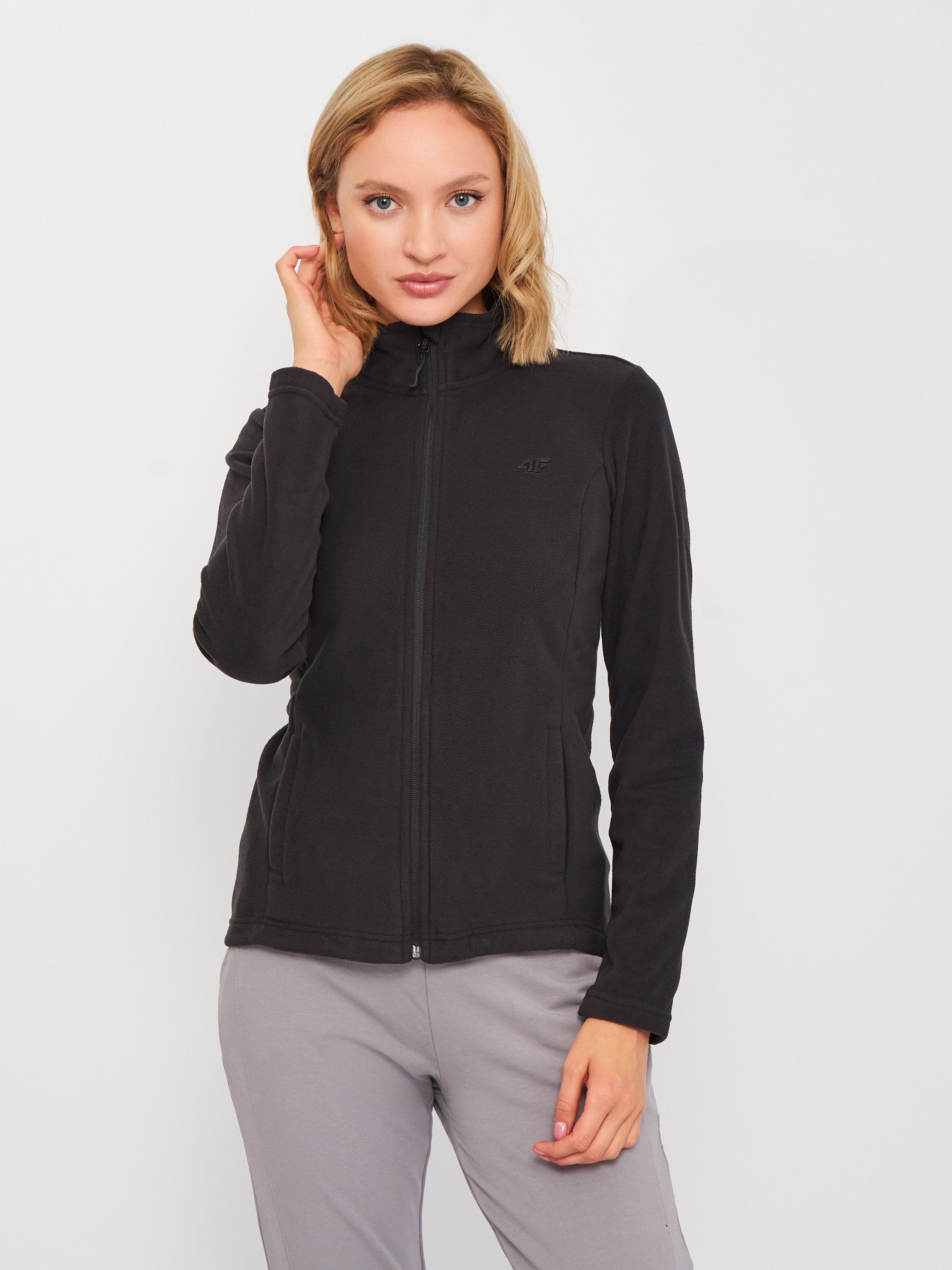 

Толстовка на флисе 4F NOSH4-PLD350  Deep Black, Толстовка на флисе 4F NOSH4-PLD350 M Deep Black