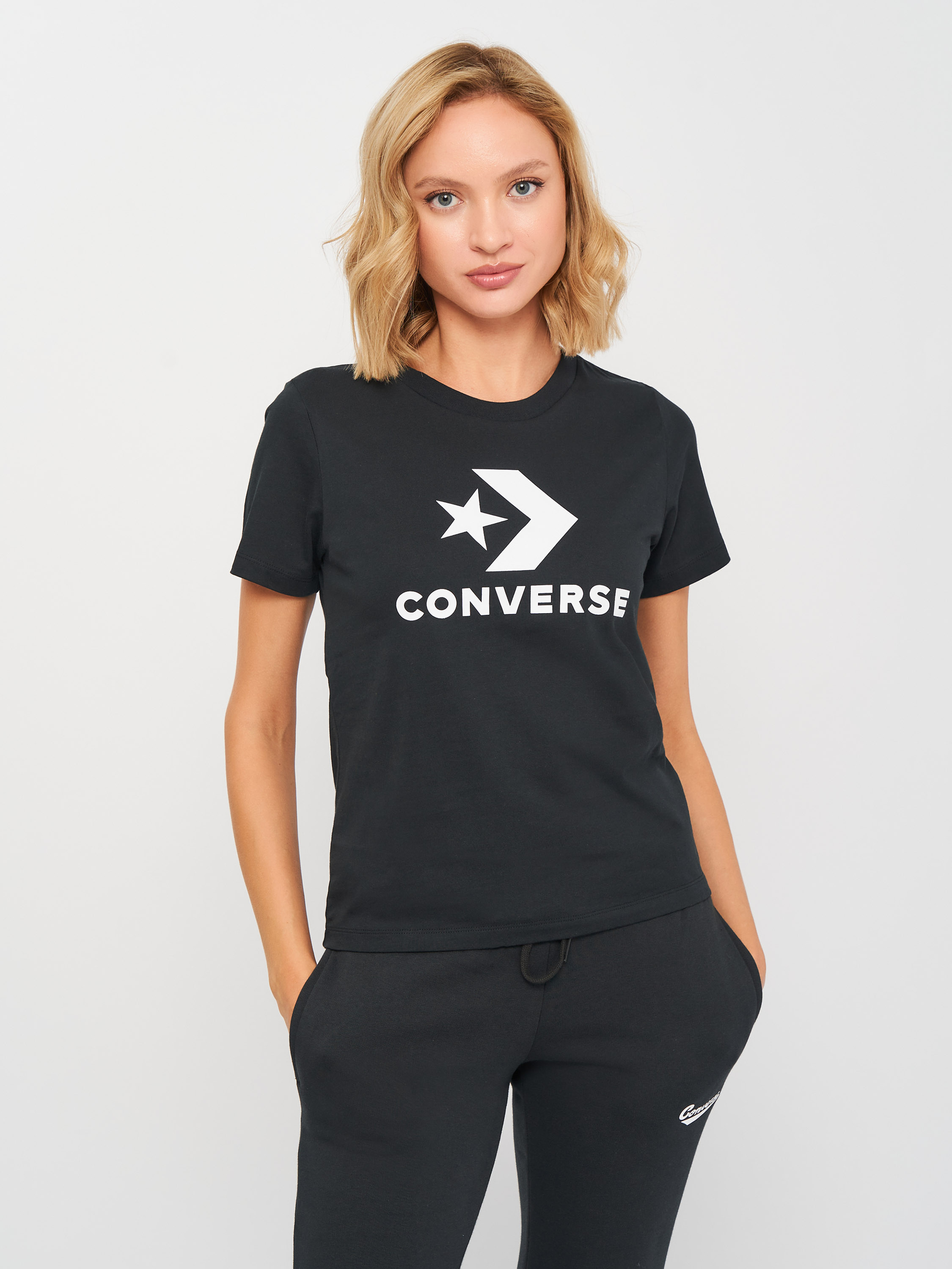 

Футболка Converse Star Chevron Center Front Tee 10018569-001  Black, Футболка Converse Star Chevron Center Front Tee 10018569-001 M Black