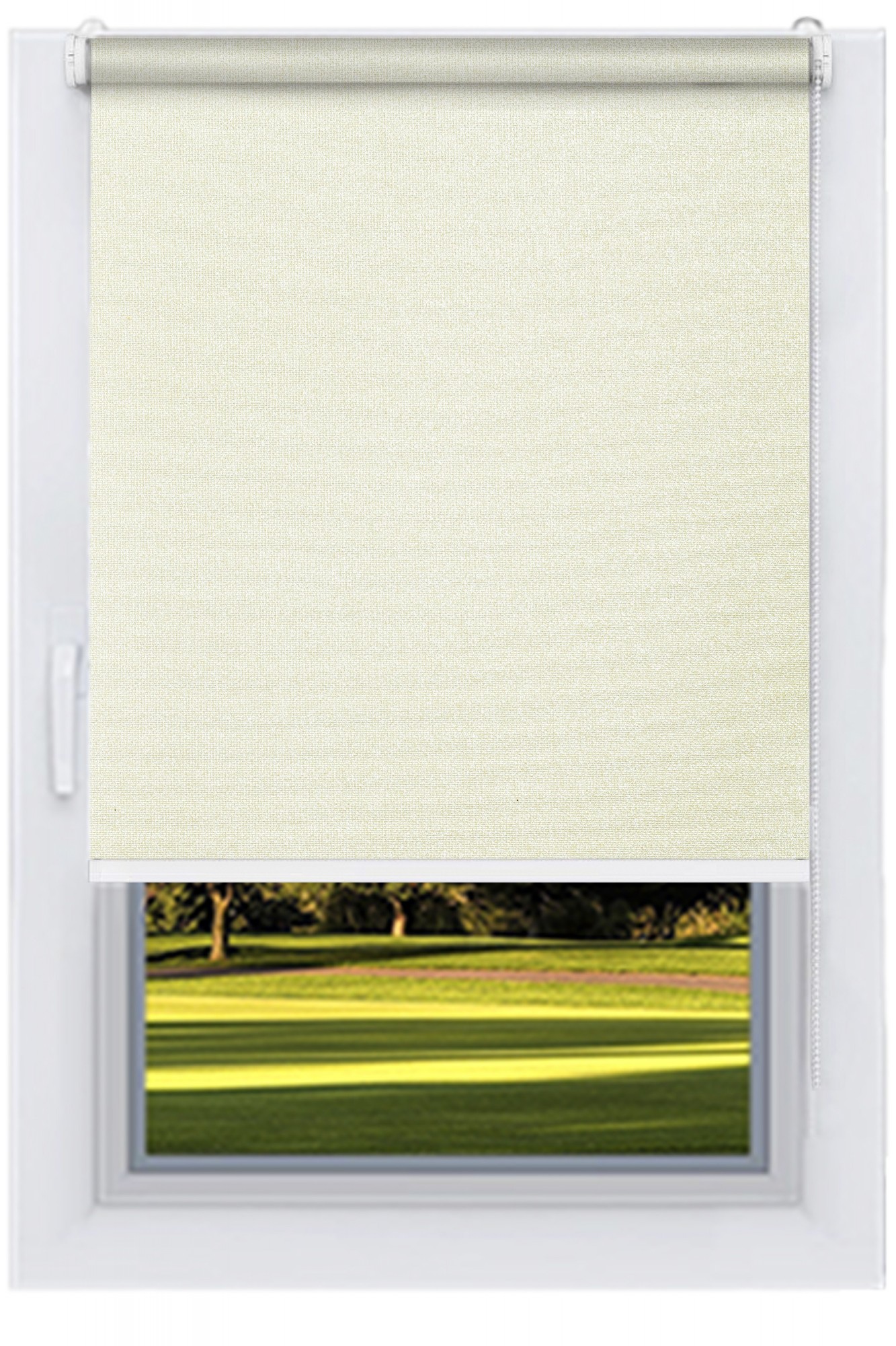 

Ролета тканевая DECOLUX 100х200 ЛЮМІНІС Бежевый вал 19