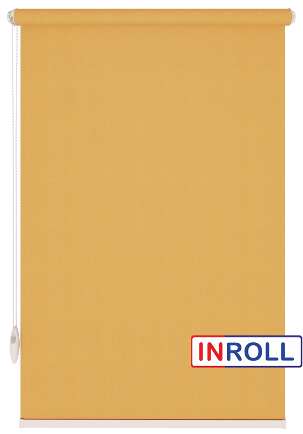 

Ролета тканевая INROLL Есо-Mini 117,5х185 см Camila Горчичный A631
