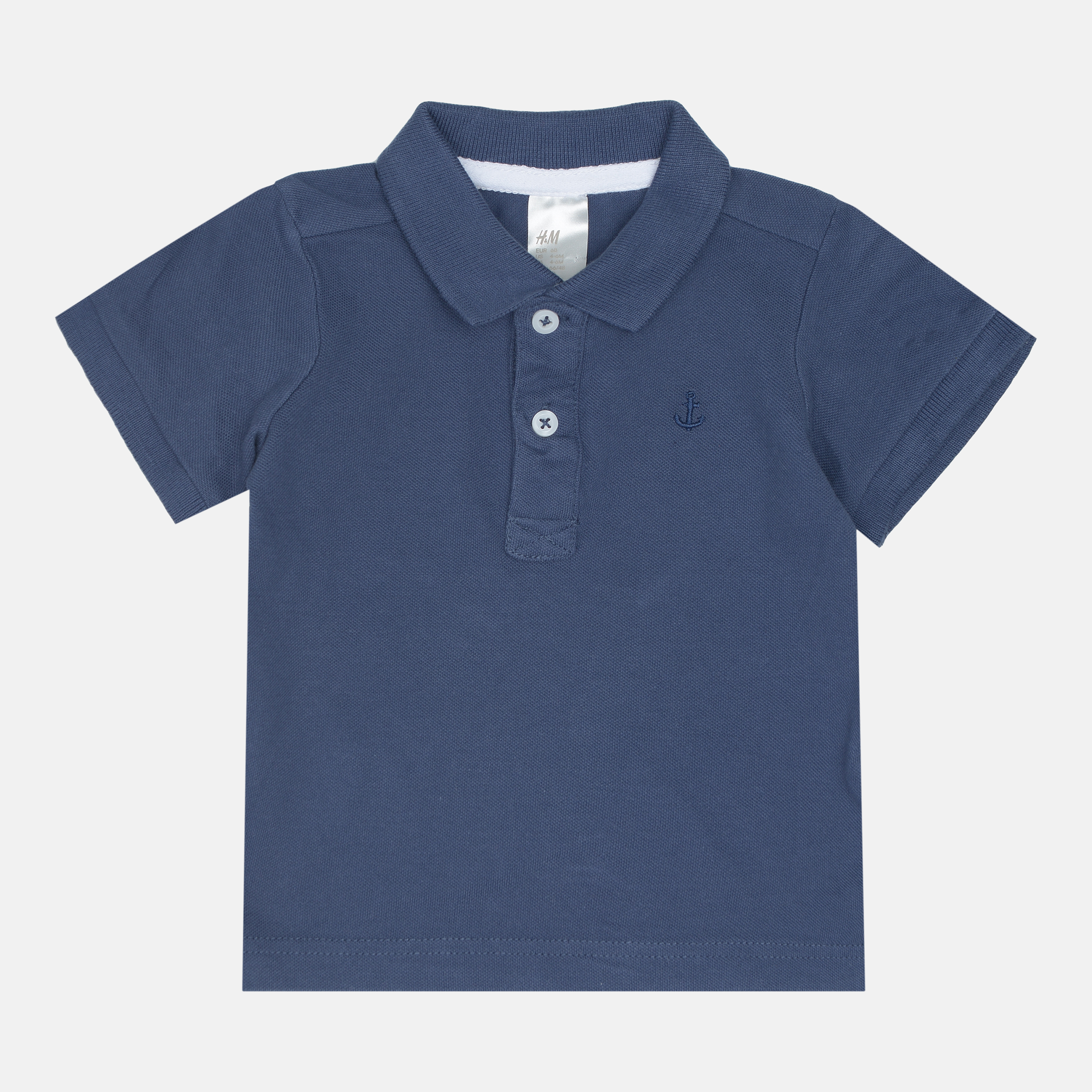 

Поло H&M 94579125 68 см Светло-синее