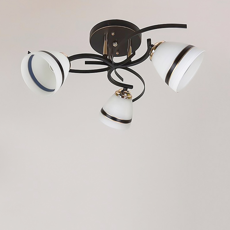 

Люстра стельова Light House SRS-16245/3 BK FG чорний + золото