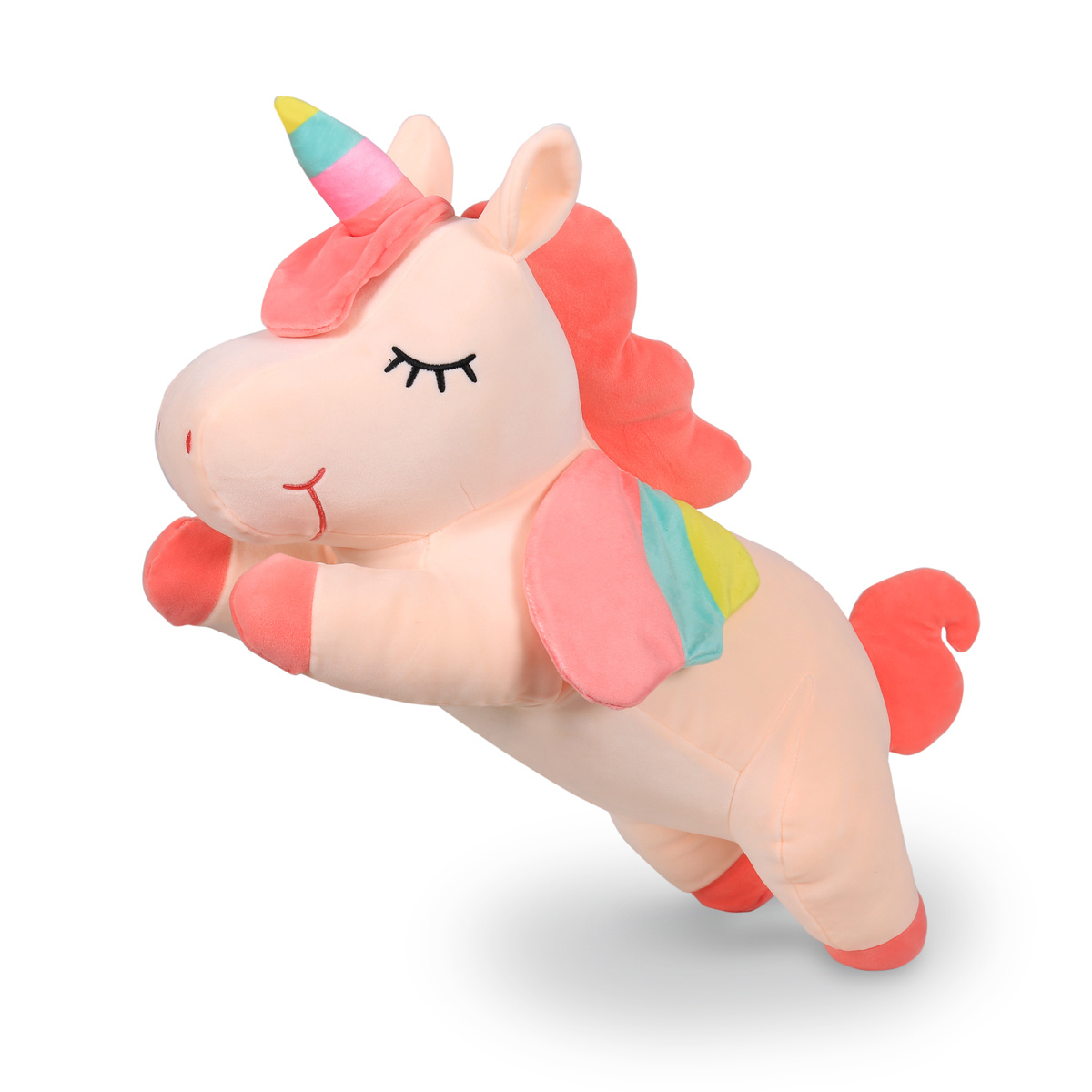 

Мягкая игрушка Единорог с разноцветными крыльями Baby Sweet бархатный плюш 60 см Розовая (FL-60-S1)