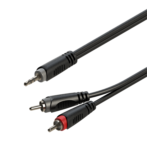 

Готовый аудиокабель Roxtone RAYC150L6, Mini-Jack - RCA, 2х1x0.14, 6 м