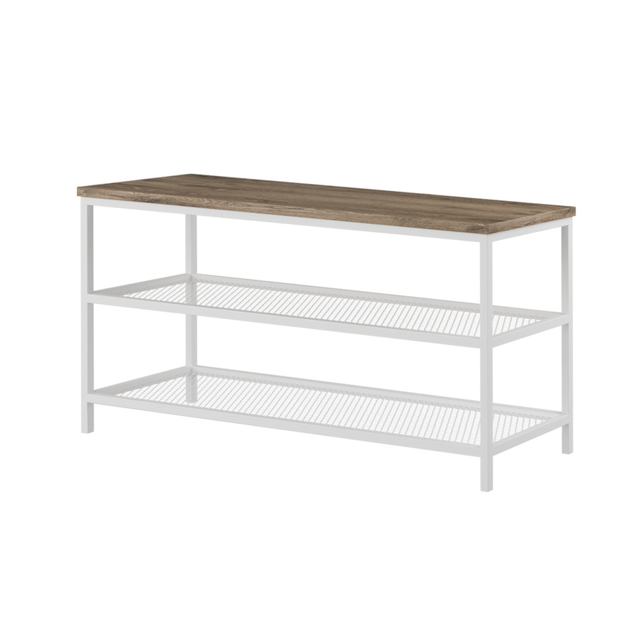 

Банкетка металлическая Fenster БТ-990 Белая ДСП Аликанте