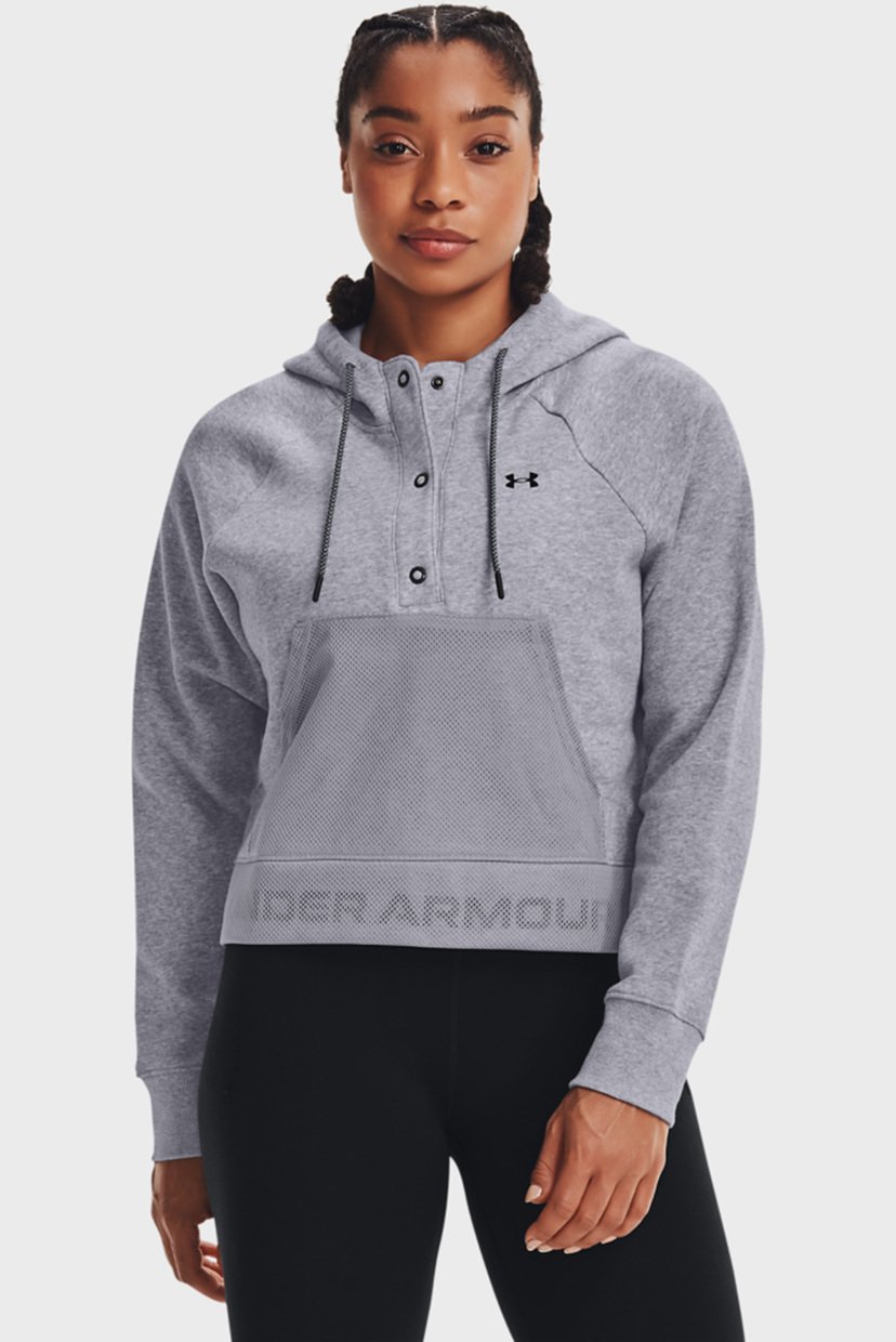 

Женское серое худи Rival Fleece Mesh Hoodie Under Armour XXL 1365844-035