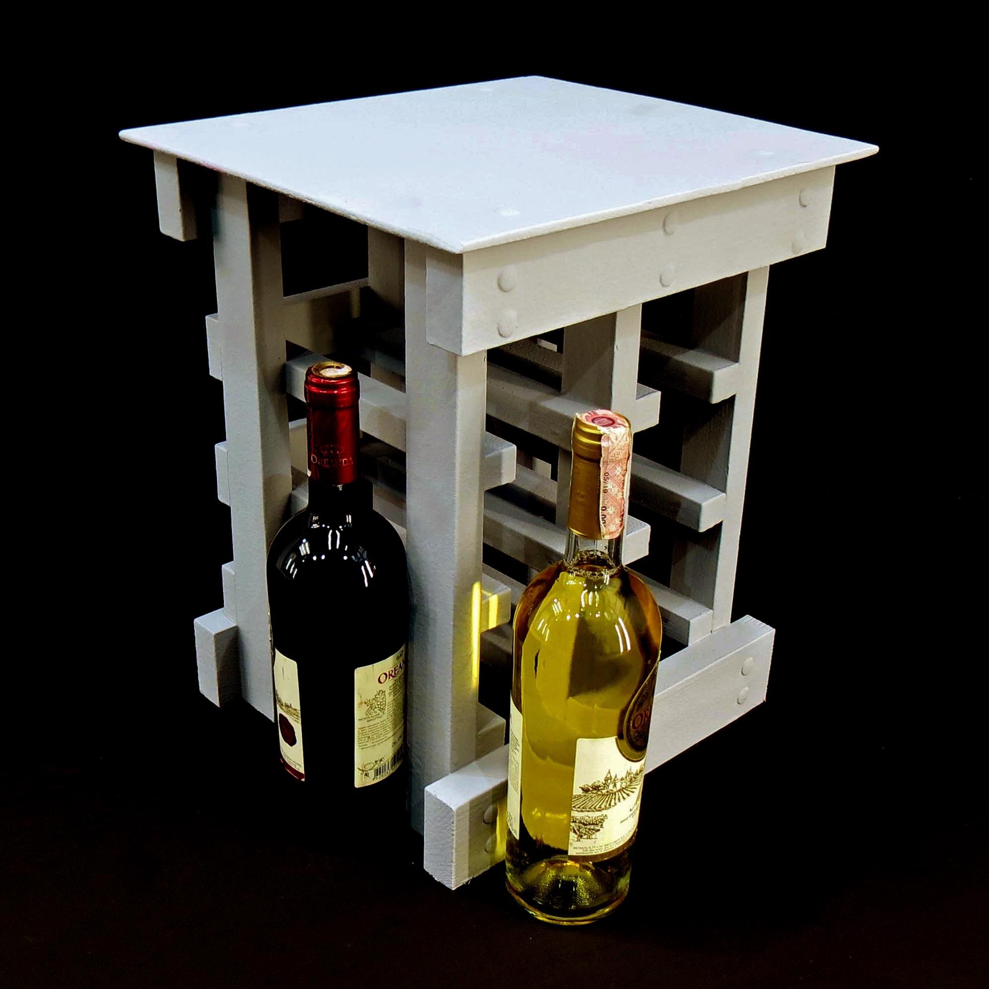 

Стойка для винных бутылок из натурального дерева IZD Аомори Маренго 40х34х30 см ПНК-004619