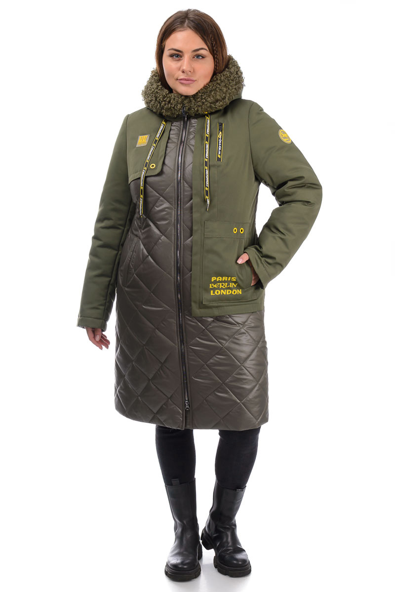 

Пальто Val Leo collection 00300 хаки, Пальто Val Leo collection 00300 хаки 56