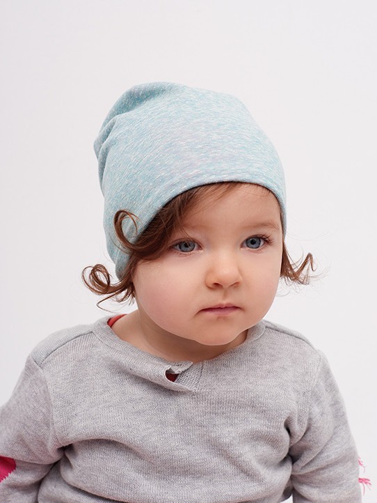 

Весняна шапочка для дівчинки DEMBOHOUSE Вінченца 48 Блакитний