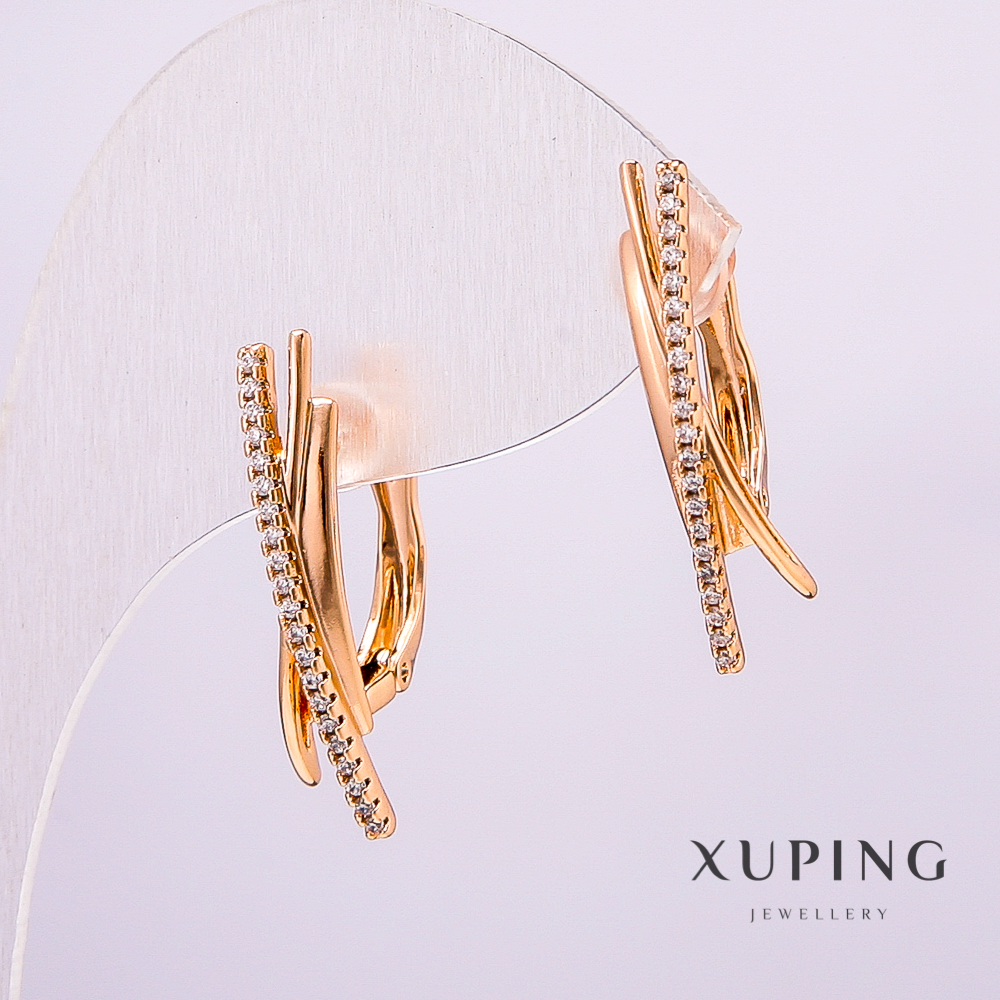 

Серьги Xuping Позолота 18к с белыми стразами, длина 25мм +-, ida41723