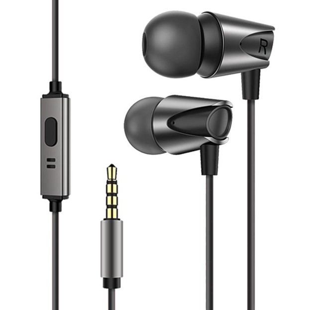 

​Вакуумные стерео наушники гарнитура KUULAA M17 3,5 mm с влагозащитой IPX5 Earbuds Deep Bass Black