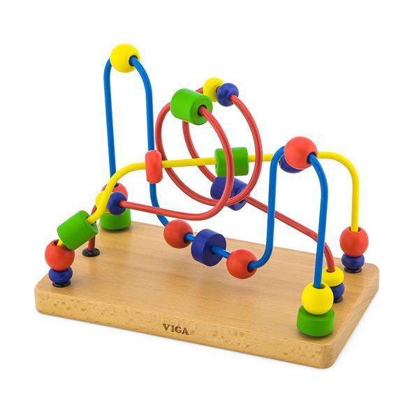 

Деревянный лабиринт Viga Toys Цветные бусины (SKU-56256) 24 x 14 x 19 см