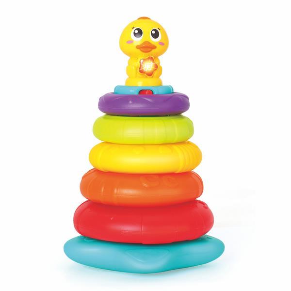 

Музыкальная пирамидка Hola Toys Уточка с подсветкой (SKU-2101) 19 x 15 x 26 см